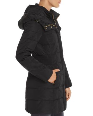 Zip-Front Puffer Coat