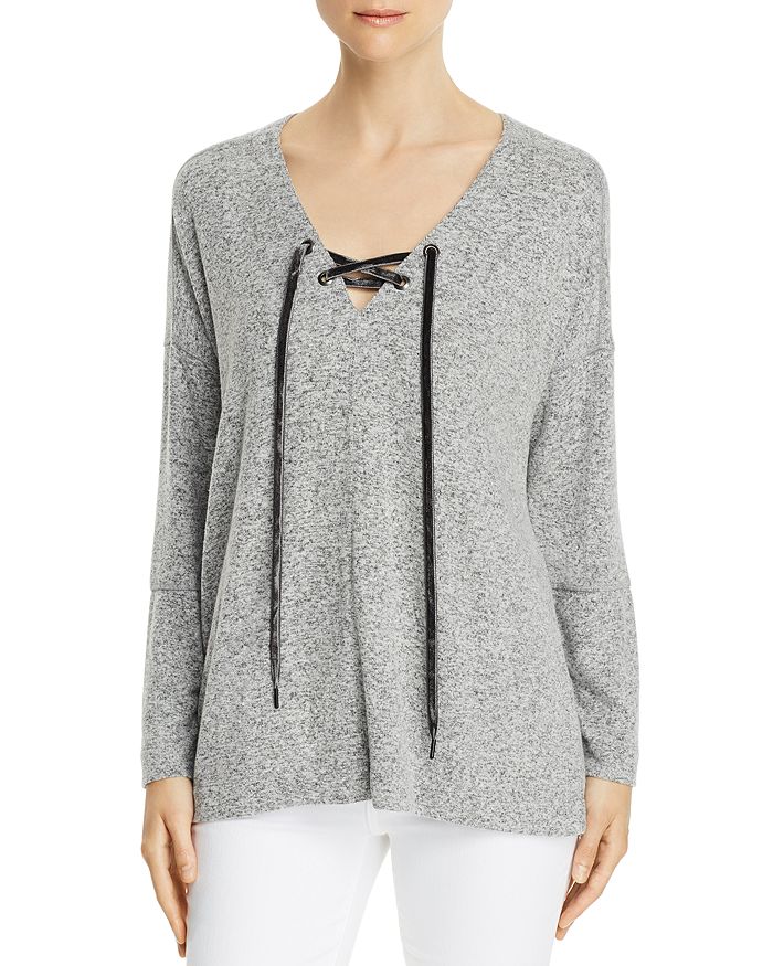 Rails lace clearance up sweater