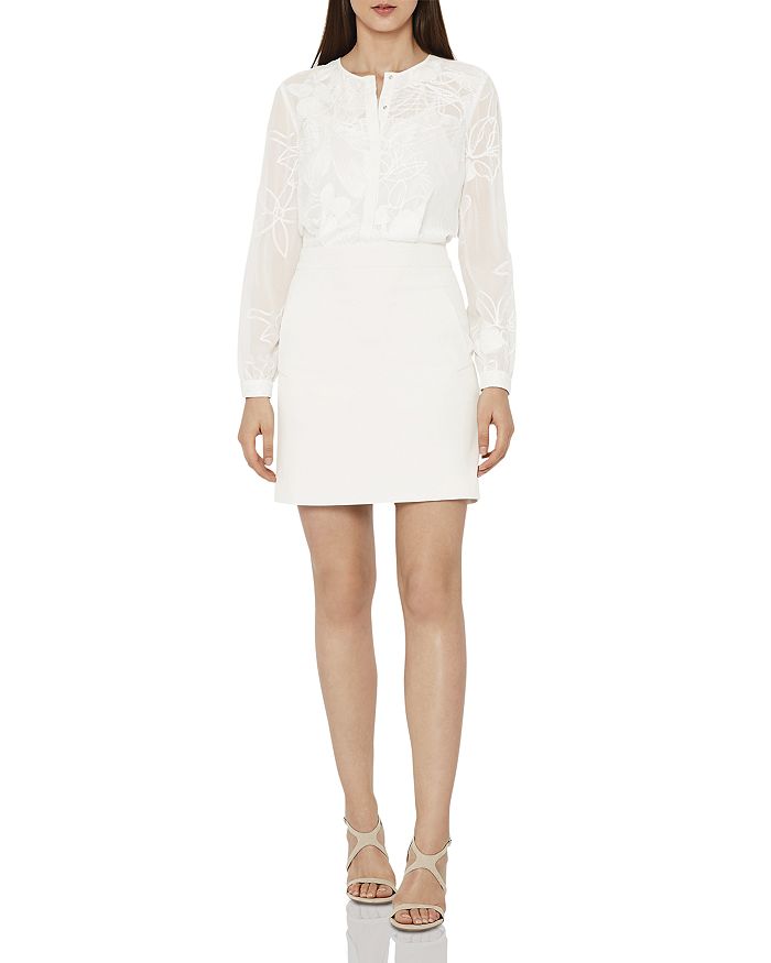 REISS Rosemary Lace-Bodice Dress | Bloomingdale's