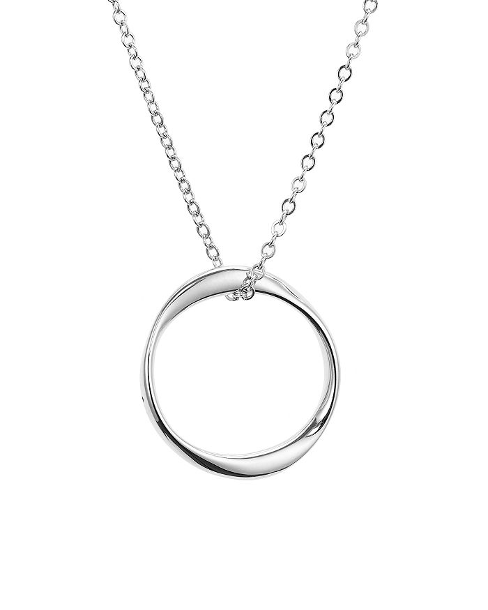 Nancy B Twisted Ring Pendant Necklace, 16 - 100% Exclusive In Silver