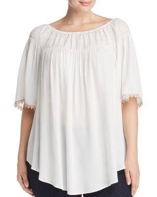 Estelle Plus - Veronica Embroidered Top