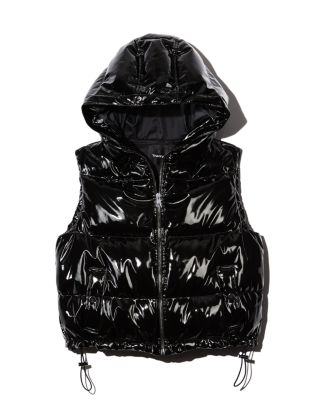 Theory Shrunken Patent Down Vest | Bloomingdale's