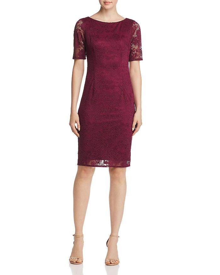 Bloomingdale's pink lace dress discount
