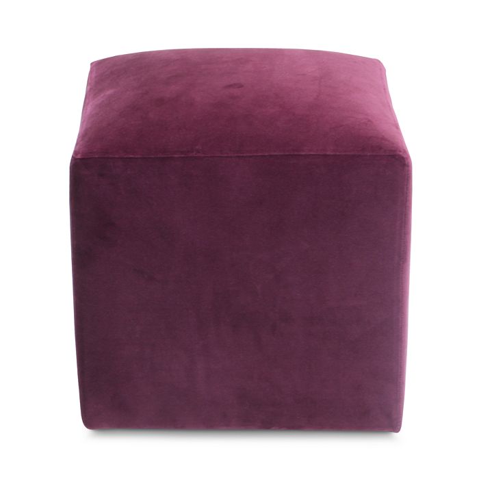 BLOOMINGDALE'S ARTISAN COLLECTION JAX VELVET CUBE OTTOMAN,13CC0122771