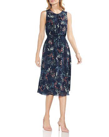 VINCE CAMUTO Sleeveless Garden Floral Dress | Bloomingdale's