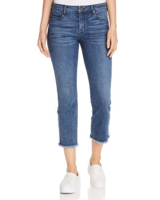 Parker Smith Rebel Straight Cropped Jeans in Blue Villa | Bloomingdale's