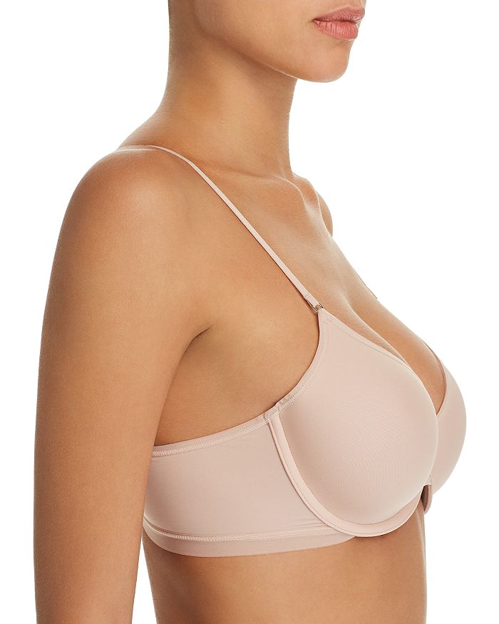 Shop On Gossamer Next To Nothing Micro T-shirt Underwire Bra In Champagne