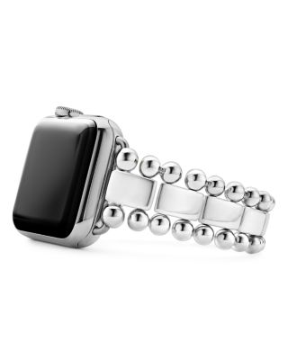 Sterling Silver Smart Caviar Apple™ Smartwatch Straps