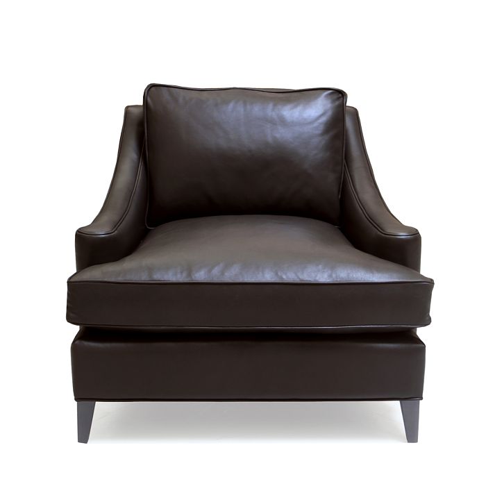 Bloomingdale's Artisan Collection Charlotte Leather Chair - 100% Exclusive In Logan Coffee