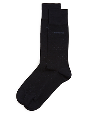 George Micro Dot Dress Socks