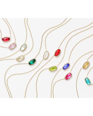 Elisa Birthstone Necklace, 15"