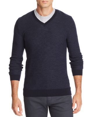 boss v neck sweater