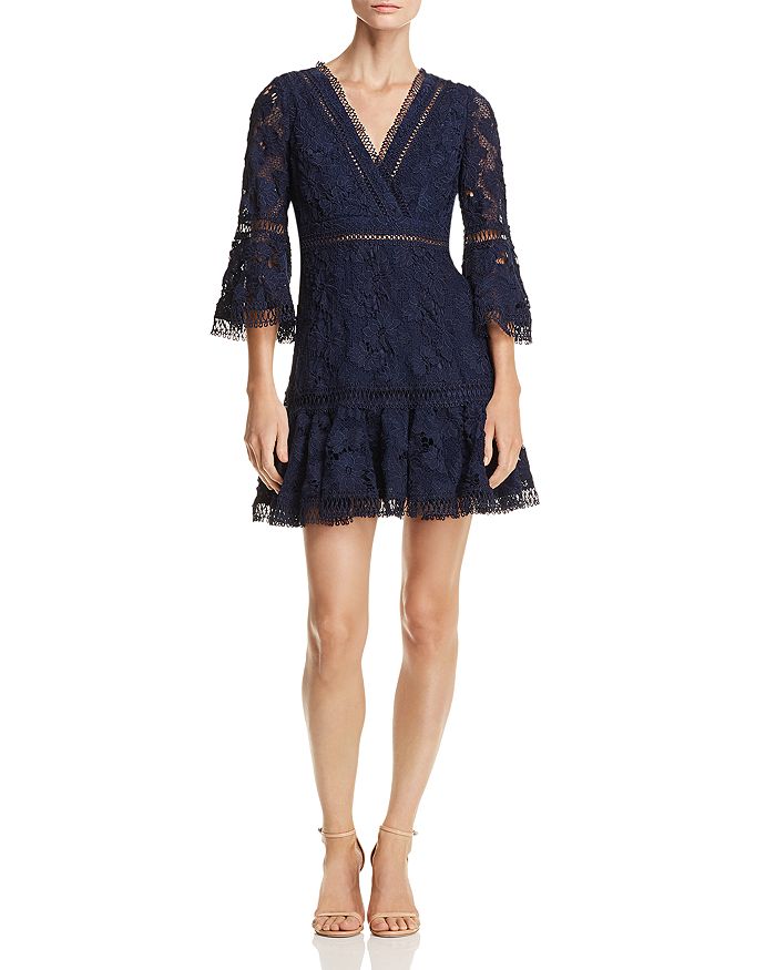 AQUA - Bell Sleeve Lace Dress - 100% Exclusive