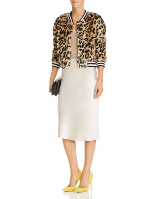 Jack by BB DAKOTA Clever Girl Leopard Print Faux Fur Bomber Jacket