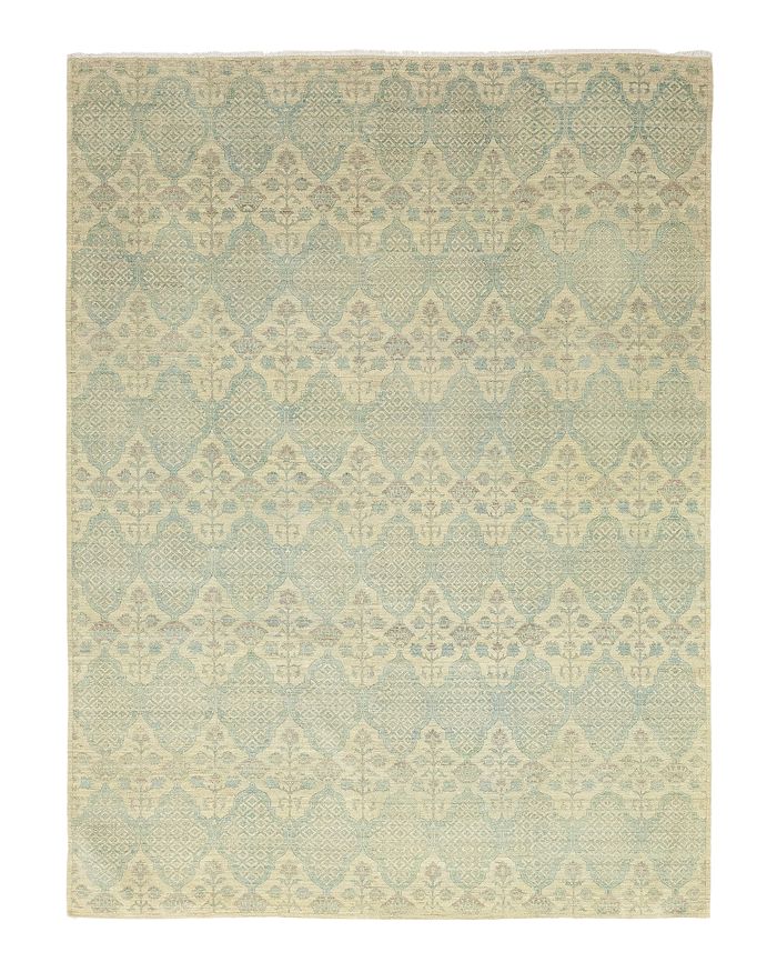 Bloomingdale's Solo Rugs Eclectic Arabesque Hand-knotted Area Rug, 9'1 X 12'2 In Blue