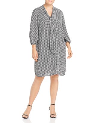 adrianna papell tie neck dress