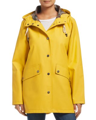 women's yellow slicker raincoat