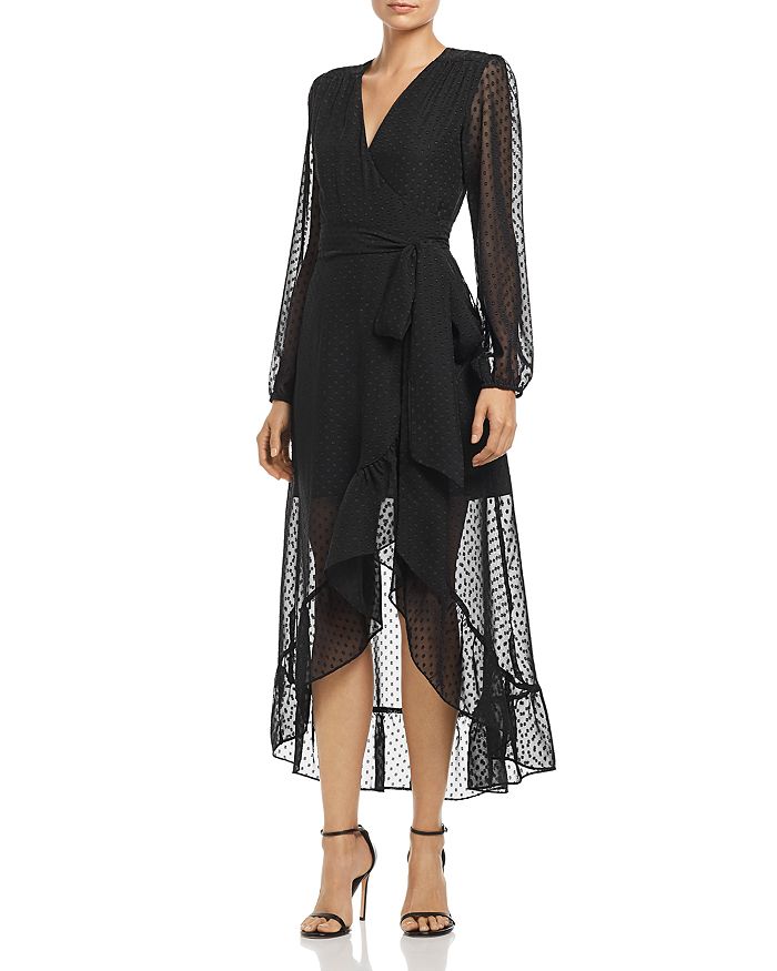 Wayf long sleeve wrap dress top