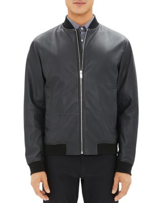 Theory Brenton Leather Bomber Jacket 100 Exclusive Bloomingdale s