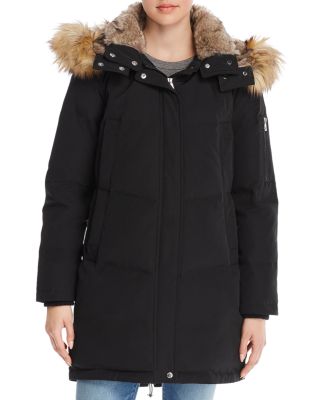 vince camuto faux fur hooded parka