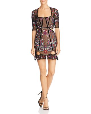 For Love & Lemons Ester Cutout Mini Dress | Bloomingdale's
