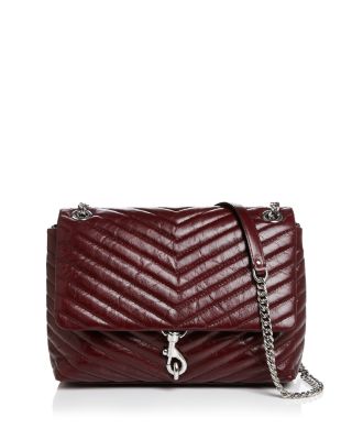 rebecca minkoff edie medium convertible leather shoulder bag