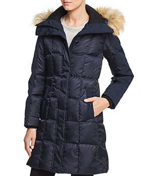 Vince Camuto Womens Thigh Length Puffer Down Jacket
