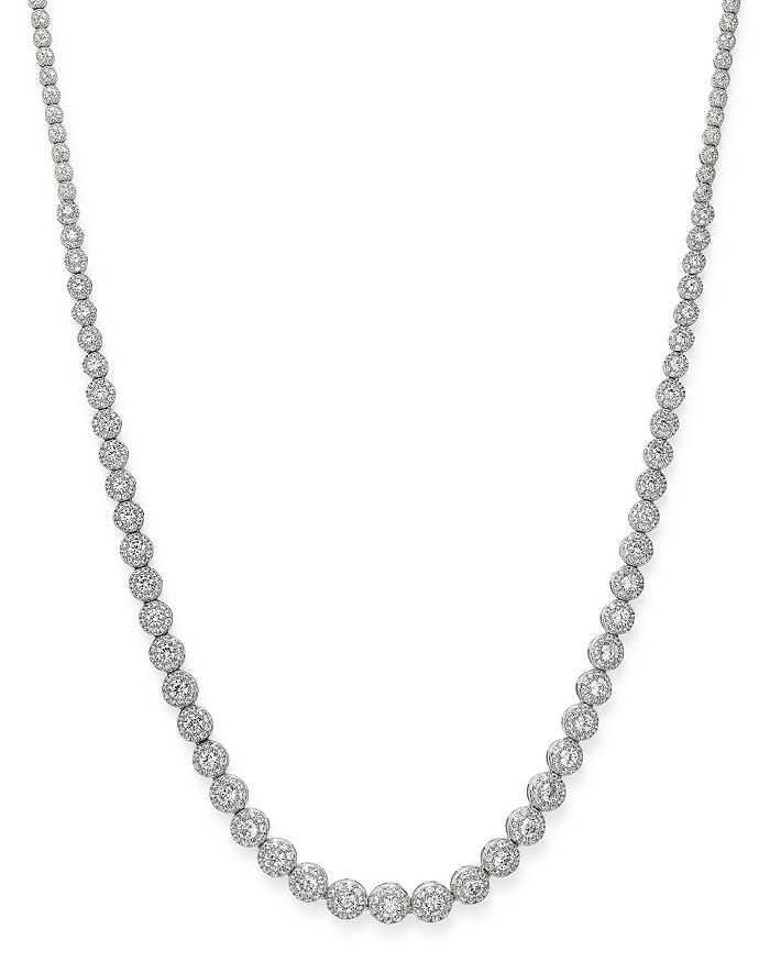 Bloomingdale's Diamond Tennis Necklace In 14k White Gold, 9.0 Ct. T.w. - 100% Exclusive