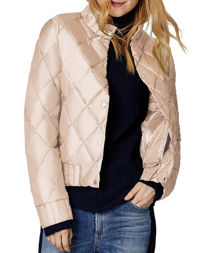 Sage Collective Angel Quilted Jacket In Pink