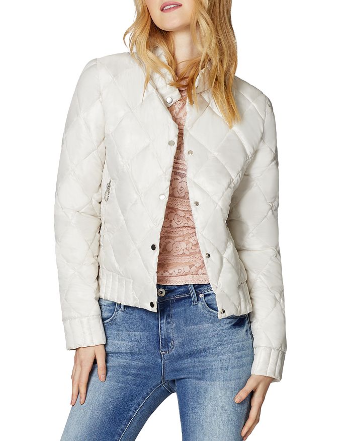 Sage Collective Angel Quilted Jacket In Sugar