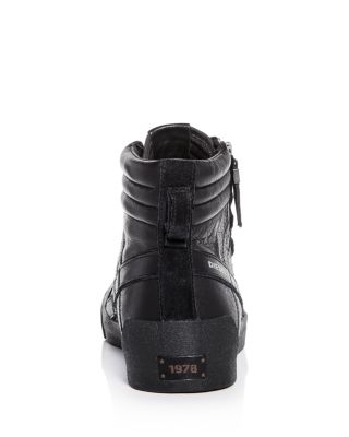 Diesel Men's D-String Plus Leather High-Top Sneakers