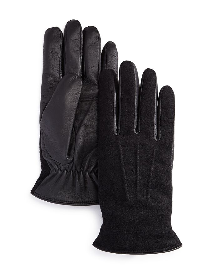 The Men's Store At Bloomingdale's Wool-and-leather Tech Gloves - 100% ...