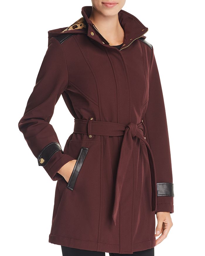 Via spiga hooded online waist belt coat