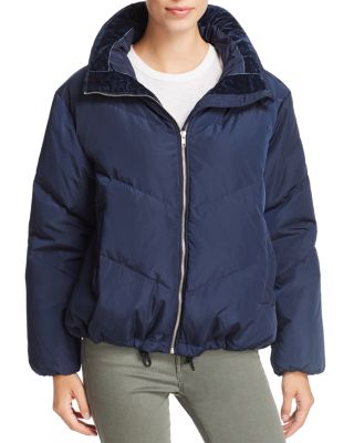 MKT Studio - Madalina Velvet-Trimmed Puffer Coat