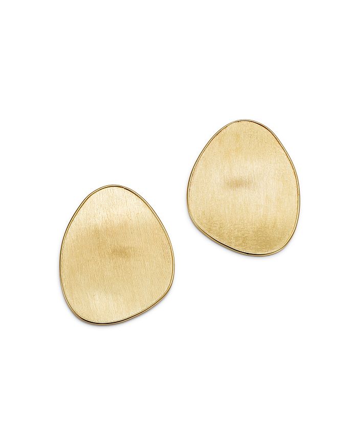 MARCO BICEGO 18K YELLOW GOLD LUNARIA LARGE STUD EARRINGS,OB1505-Y