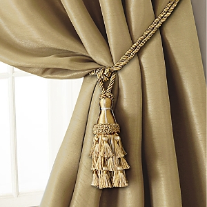 Elrene Home Fashions Charlotte Tassel Curtain Tieback In Gold