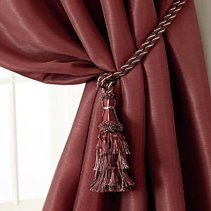 Elrene Home Fashions Charlotte Tassel Curtain Tieback In Red