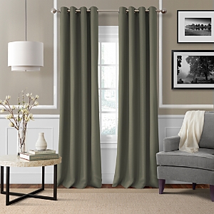 Elrene Home Fashions Essex Solid Curtain Panel, 50 X 95 In Twig