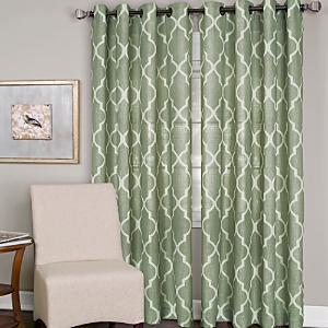 Elrene Home Fashions Medalia Window Panel, 52 X 95 In Spa Blue