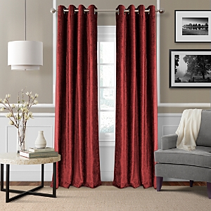 Elrene Home Fashions Victoria Velvet Window Panel, 52 X 95 In Red