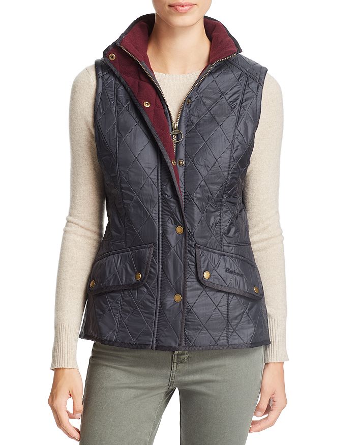 BARBOUR CAVALRY FLEECE-LINED QUILTED VEST,LGI0016NY71