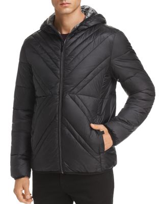 karl lagerfeld classic hooded puffa jacket