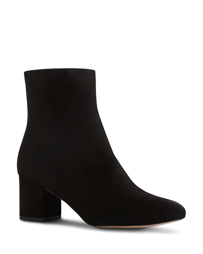 REISS Women s Delphine Suede Mid Heel Ankle Booties Bloomingdale s