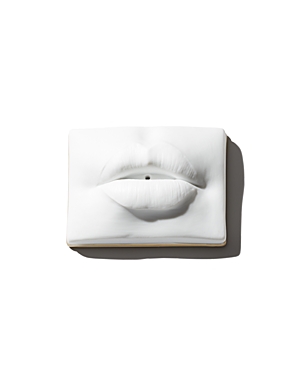 L'objet Smoking Lips Incense Holder In White