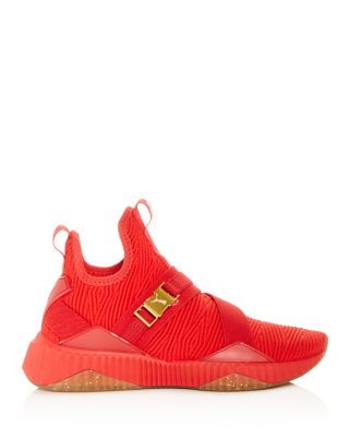 PUMA Women's Defy Varsity Knit Mid-Top Sneakers Bloomingdale's