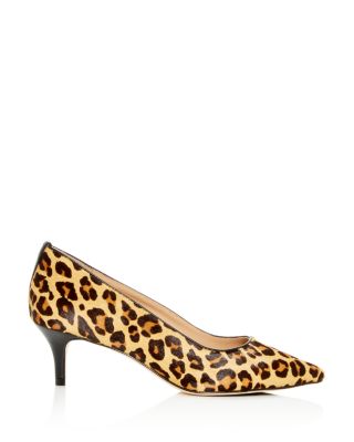 low leopard heels