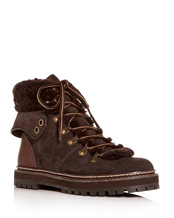 See by Chlo&eacute; - Women's Shearling Hiking Boots