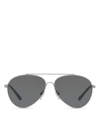 burberry 57mm aviator sunglasses