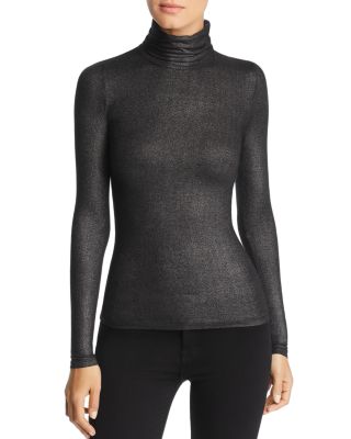 Majestic Filatures - Metallic Turtleneck Top