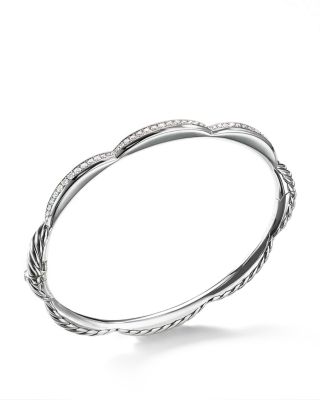 David Yurman Tides Three Station Bracelet with Diamonds in Sterling Silver Bloomingdale s